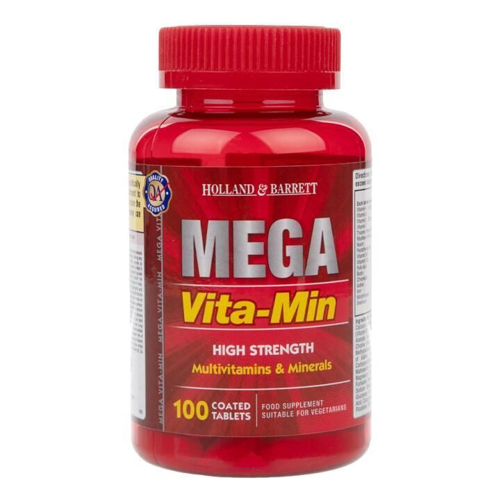 Holland & Barrett High Strength Mega VitaMin 100 Caplets - BeesActive Australia
