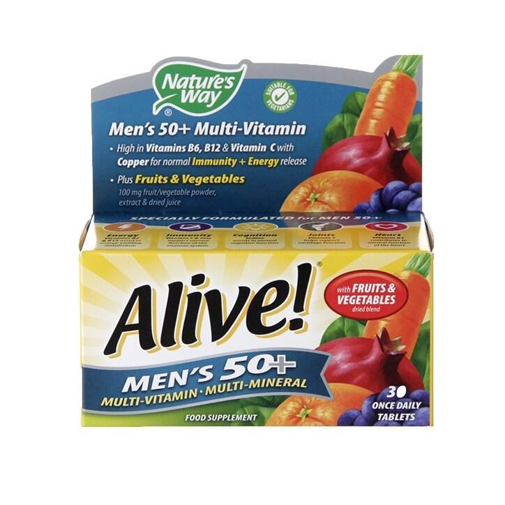 Nature's Way Alive! Men's 50+ Multi-Vitamin 30 Tablets - BeesActive Australia