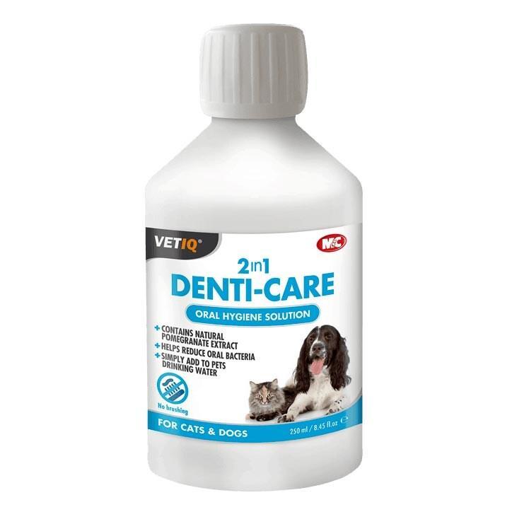 VetIQ 2 in 1 Denti Care Oral Hygiene Solution 250ml - BeesActive Australia