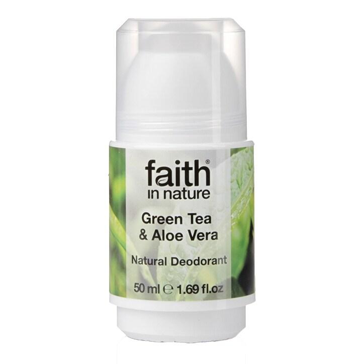 Faith in Nature Green Tea & Aloe Vera Roll-On Deodorant 50ml - BeesActive Australia