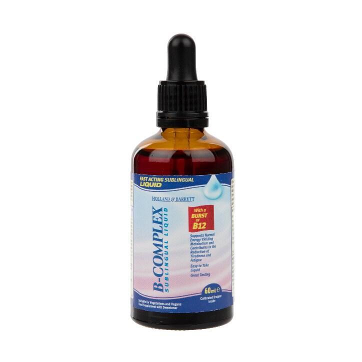 Holland & Barrett B Complex Sublingual Liquid 60ml | BeesActive Australia