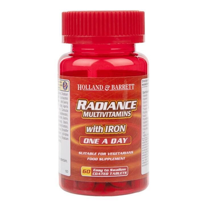 Holland & Barrett Radiance Multi Vitamins & Iron One a Day 60 Tablets - BeesActive Australia