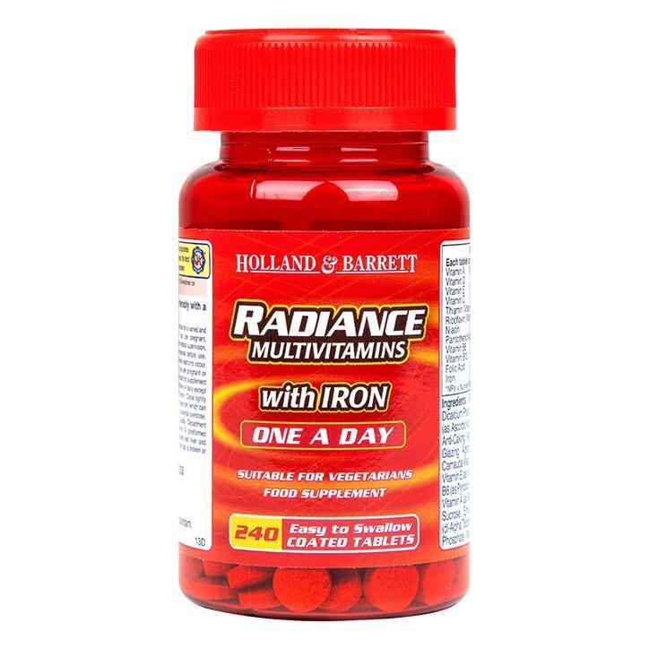 Holland & Barrett Radiance Multi Vitamins & Iron One a Day 240 Tablets - BeesActive Australia