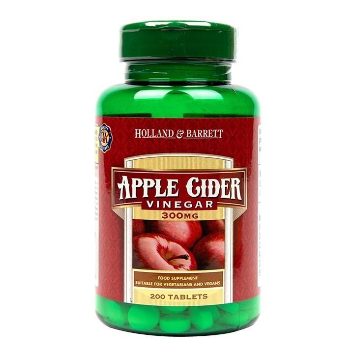 Holland & Barrett Apple Cider Vinegar 200 Tablets 300mg - BeesActive Australia