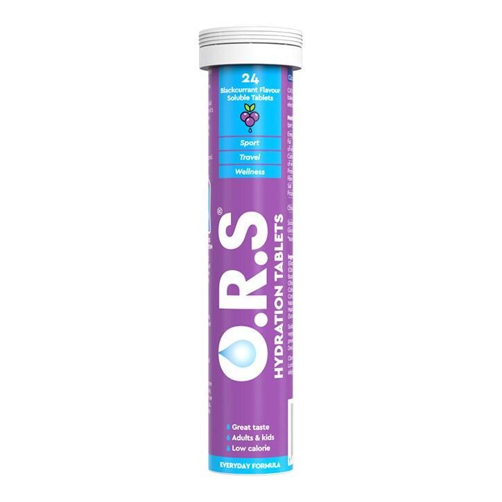 ORS Hydration Blackcurrant 24 Soluble Tablets - BeesActive Australia