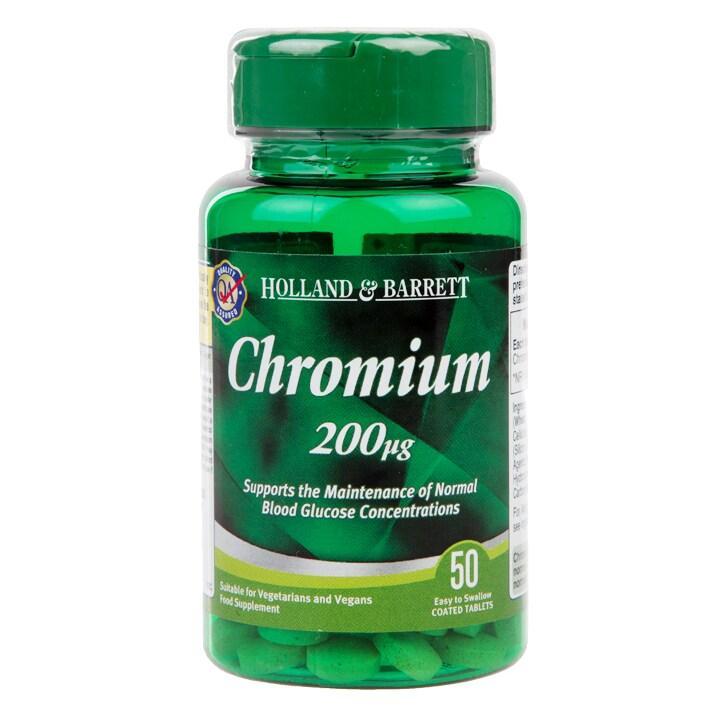 Holland & Barrett Chromium 50 Tablets 200ug - BeesActive Australia