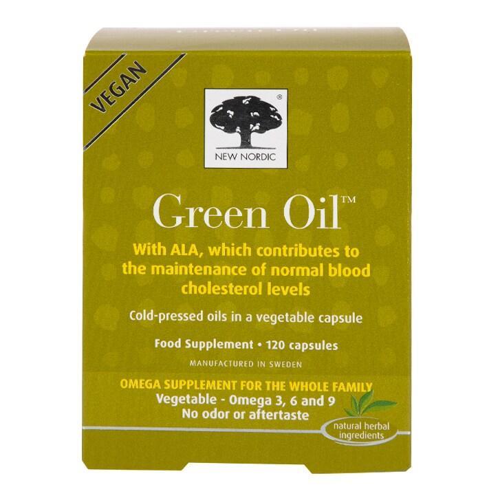 New Nordic Vegan Green Oil Omega Supplement 120 Capsules - BeesActive Australia