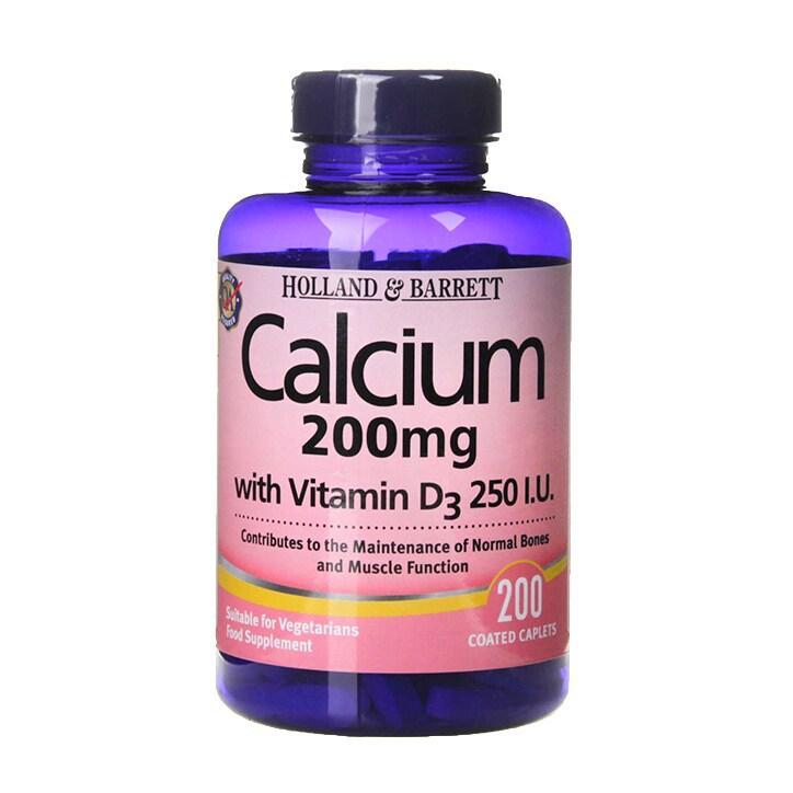 Holland & Barrett Calcium with Vitamin D3 200mg 200 Tablets - BeesActive Australia