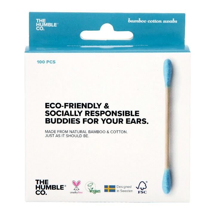 Humble Bamboo Cotton Swabs - Blue 100pcs - BeesActive Australia