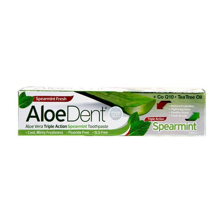 Aloe Dent Triple Action Spearmint Toothpaste 100ml - BeesActive Australia