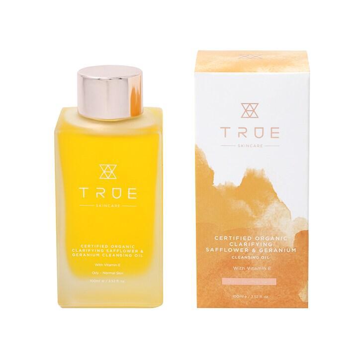 True Skincare Organic Clarifying Safflower & Geranium Cleansing Oil 100ml - BeesActive Australia