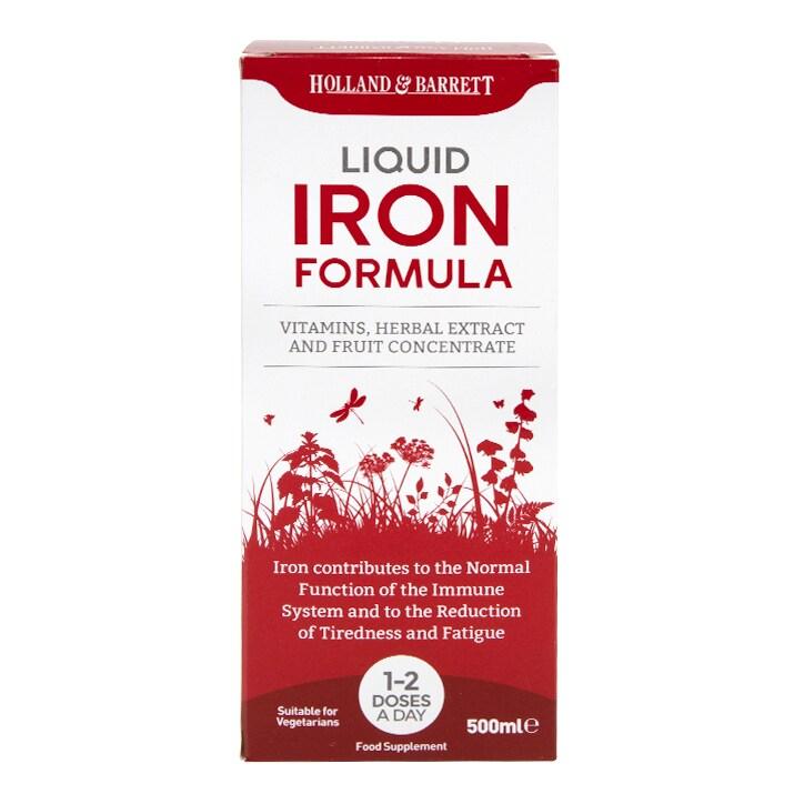 Holland & Barrett Iron Liquid Formula 500ml - BeesActive Australia