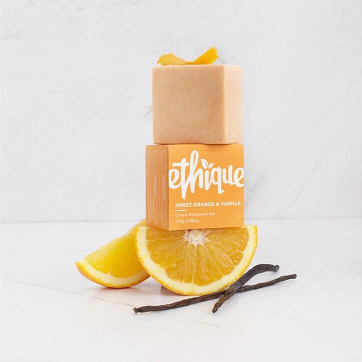 Ethique Sweet Orange & Vanilla Crème Bodywash Bar 110g - BeesActive Australia