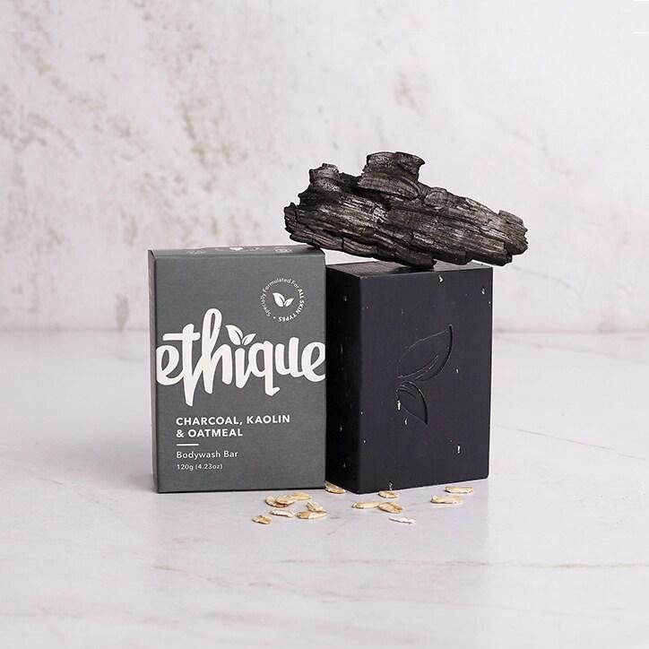Ethique Charcoal, Kaolin & Oatmeal Bodywash Bar 120g - BeesActive Australia