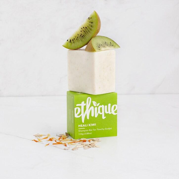 Ethique Heali Kiwi Shampoo Bar For Touchy Scalps 110g - BeesActive Australia