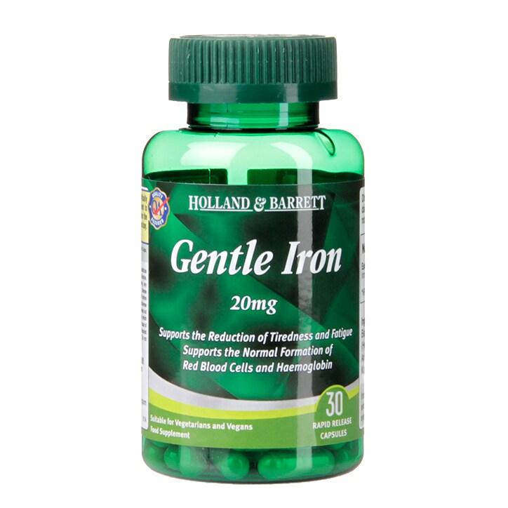Holland & Barrett Gentle Iron 20mg 30 Capsules - BeesActive Australia