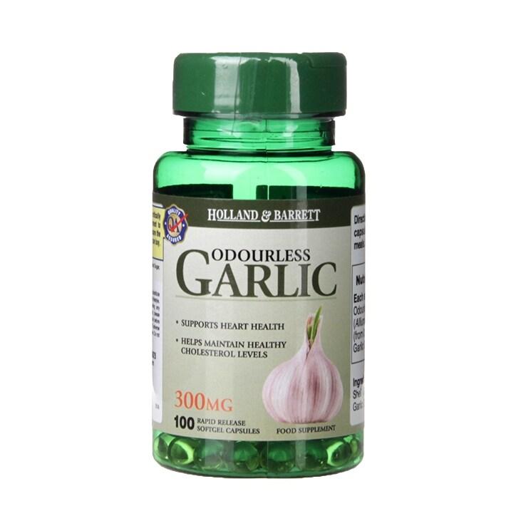 Holland & Barrett Odourless Garlic 300mg 100 Capsules - BeesActive Australia