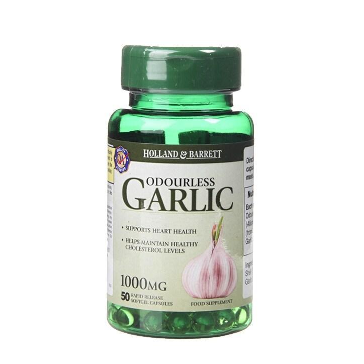 Holland & Barrett Odourless Garlic 1000mg 50 Capsules - BeesActive Australia