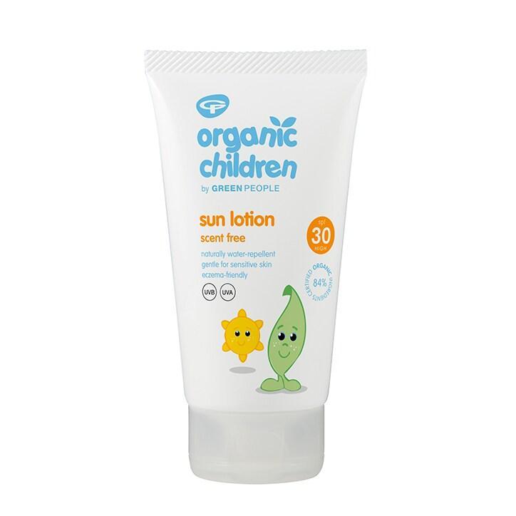 Green People Scent Free Organic Children Sun Lotion SPF30 150ml - BeesActive Australia
