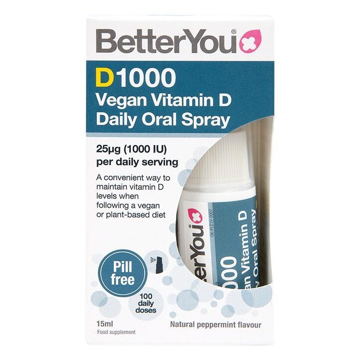 BetterYou Dlux Vegan Vitamin D Daily Oral Spray 1000IU 15ml - BeesActive Australia