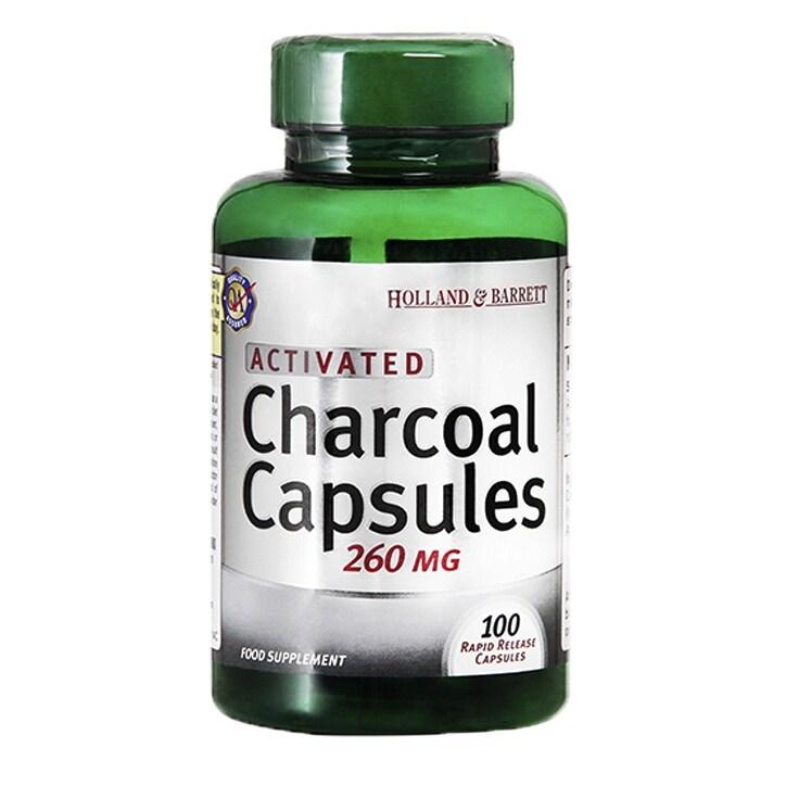 Holland & Barrett Charcoal 100 Capsules 260mg - BeesActive Australia