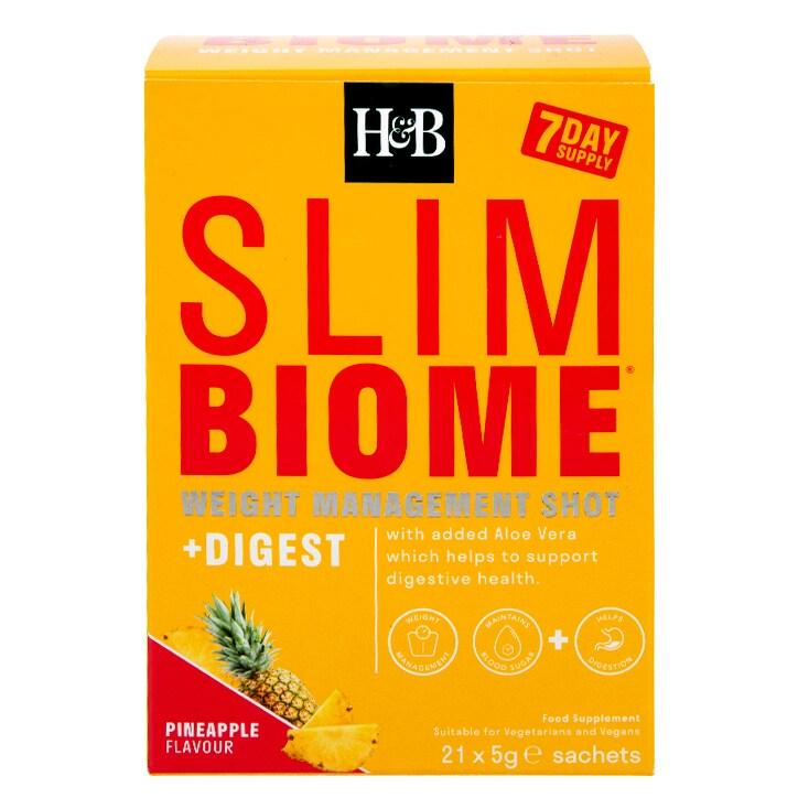 Holland & Barrett Slimbiome Digest Pineapple Flavour 21 Sachets - BeesActive Australia
