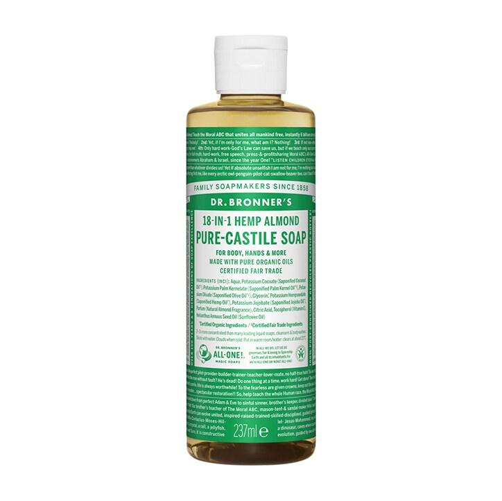 Dr Bronner's Almond Pure-Castile Liquid Soap 237ml - BeesActive Australia