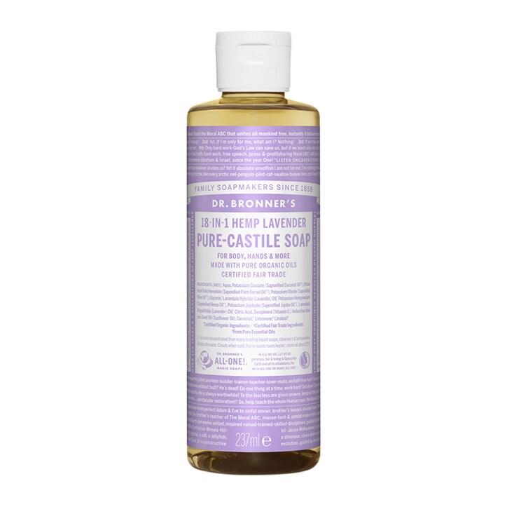 Dr Bronner's Lavender Pure-Castile Liquid Soap 237ml - BeesActive Australia