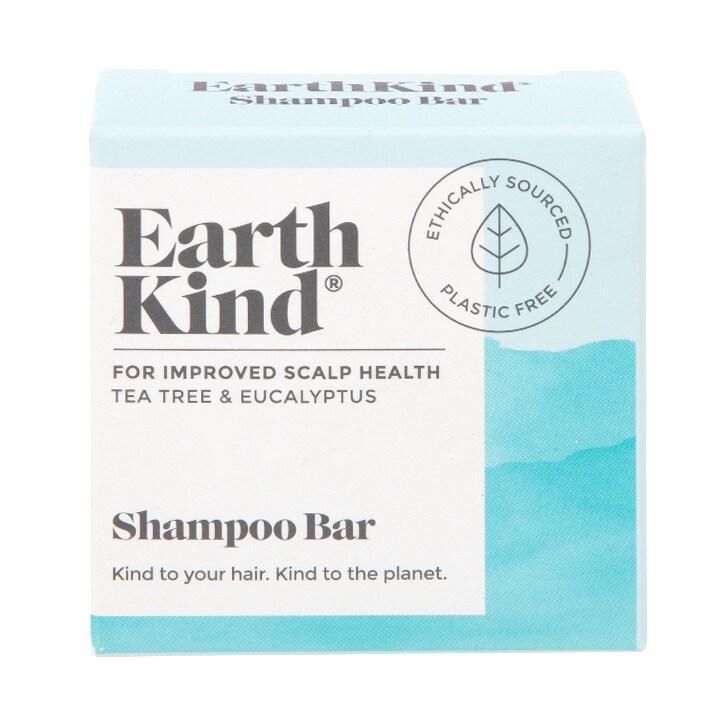 EarthKind Tea Tree & Eucalyptus Shampoo Bar for Improved Scalp Health 50g - BeesActive Australia