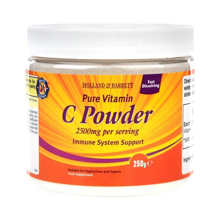Holland & Barrett Pure Vitamin C 250g Powder 2500mg - BeesActive Australia