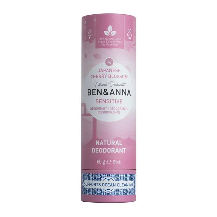 Ben & Anna - Sensitive Japanese Blossom Deodorant 60g - BeesActive Australia