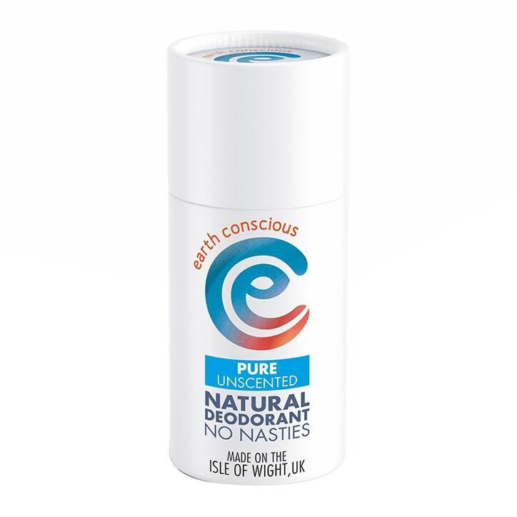 Earth Conscious Natural Deodorant Stick - Pure Unscented 60g - BeesActive Australia