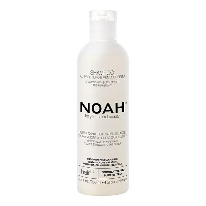 Noah Fortifying Shampoo - Black Pepper & Peppermint - 250ml - BeesActive Australia