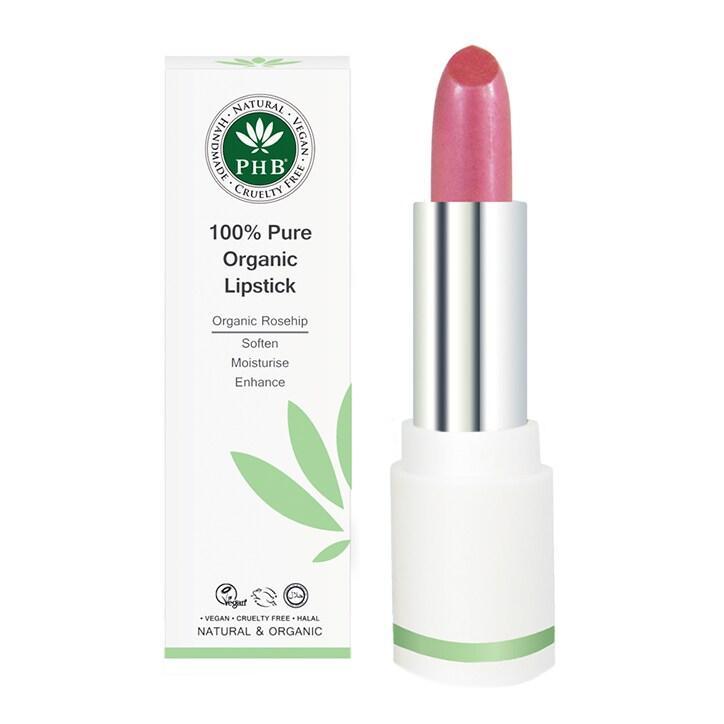 PHB 100% Pure Organic Lipstick - Raspberry 9g - BeesActive Australia