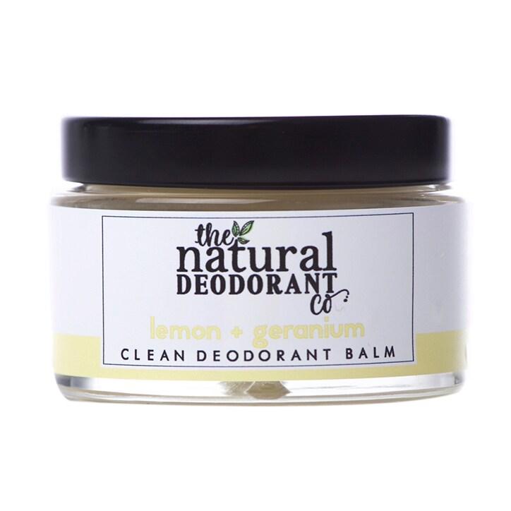 The Natural Deodorant Co Clean Deodorant Balm Lemon & Geranium 55g - BeesActive Australia