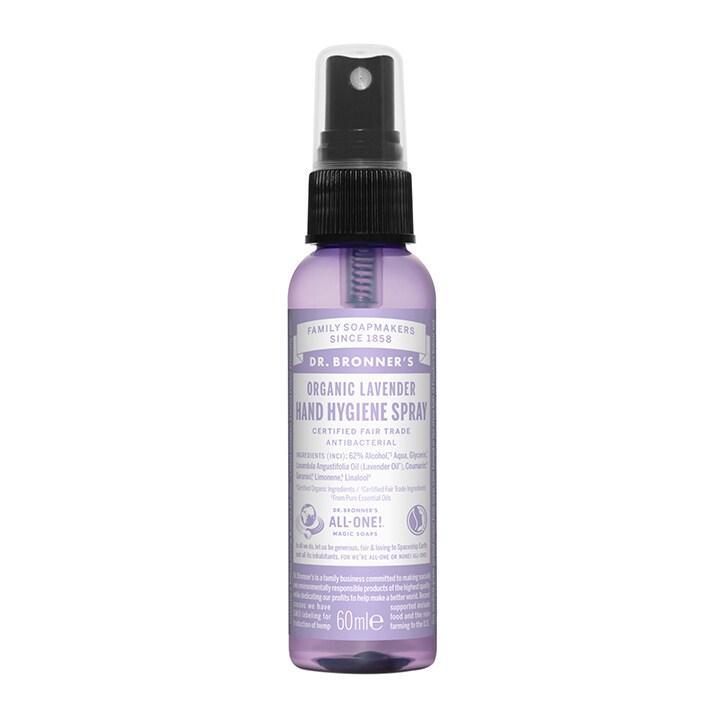 Dr Bronner's Lavender Hand Hygiene Spray 60ml - BeesActive Australia