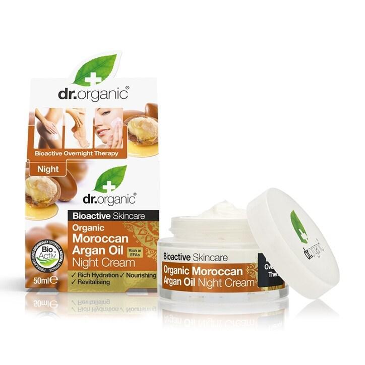 Dr Organic Moroccan Argan Oil Night Cream 50ml - BeesActive Australia