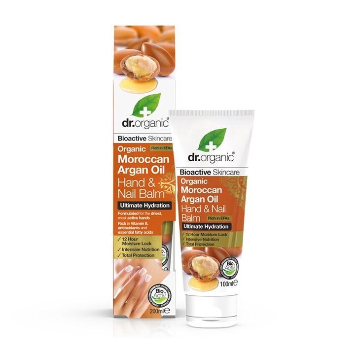 Dr Organic Moroccan Argan Oil Hand & Nail Balm 100ml - BeesActive Australia