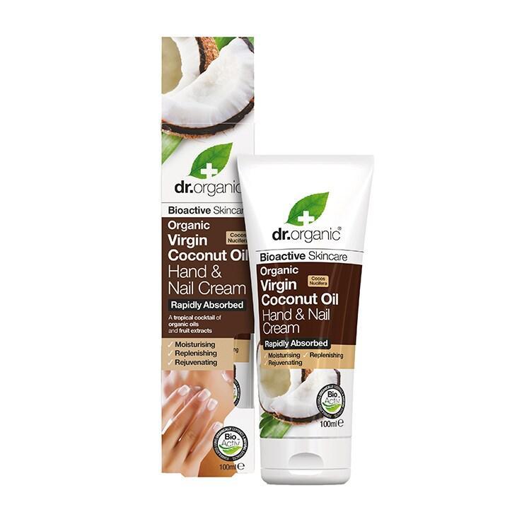 Dr Organic Virgin Coconut Oil Hand & Nail Cream 100ml - BeesActive Australia