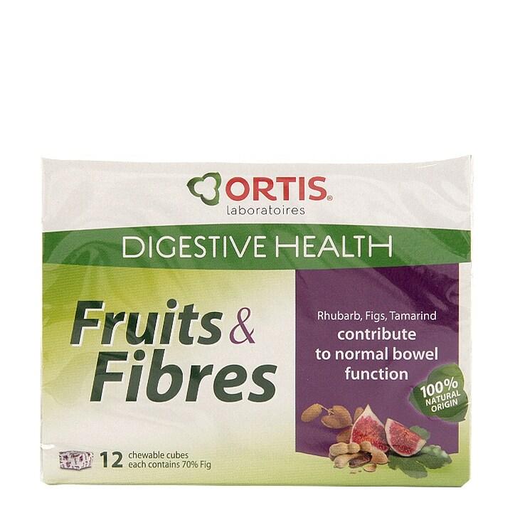 Ortis Fruits & Fibres Chewable Cubes Pack of 12 - BeesActive Australia