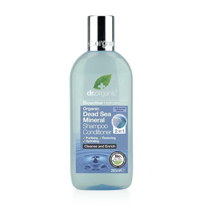 Dr Organic Dead Sea Mineral Shampoo & Conditioner 2-in-1 265ml - BeesActive Australia