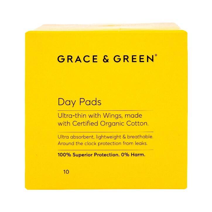 Grace & Green Day Pads 10 pack - BeesActive Australia