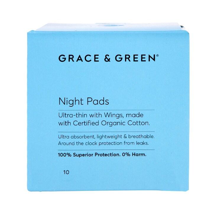 Grace & Green Night Pads 10 pack - BeesActive Australia