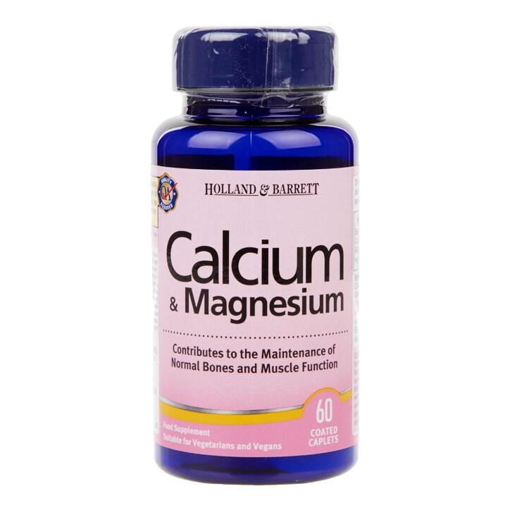 Holland & Barrett Calcium & Magnesium 60 Caplets - BeesActive Australia