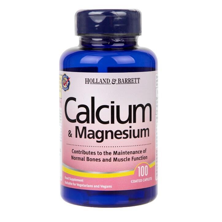 Holland & Barrett Calcium & Magnesium 100 Caplets - BeesActive Australia