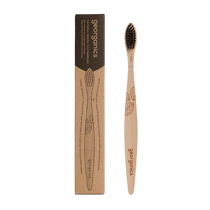 Georganics Beechwood Toothbrush - Soft - BeesActive Australia