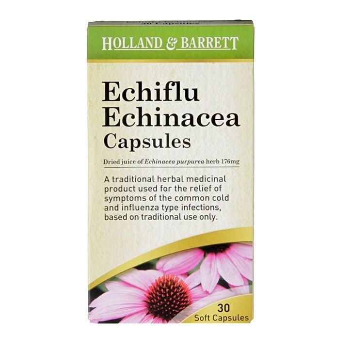 Holland & Barrett  Echiflu Echinacea 30 Capsules - BeesActive Australia