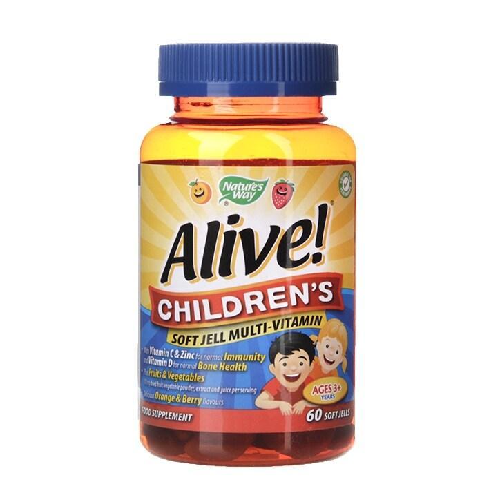 Nature's Way Alive! Children's Soft Jell 60 Tablets - BeesActive Australia