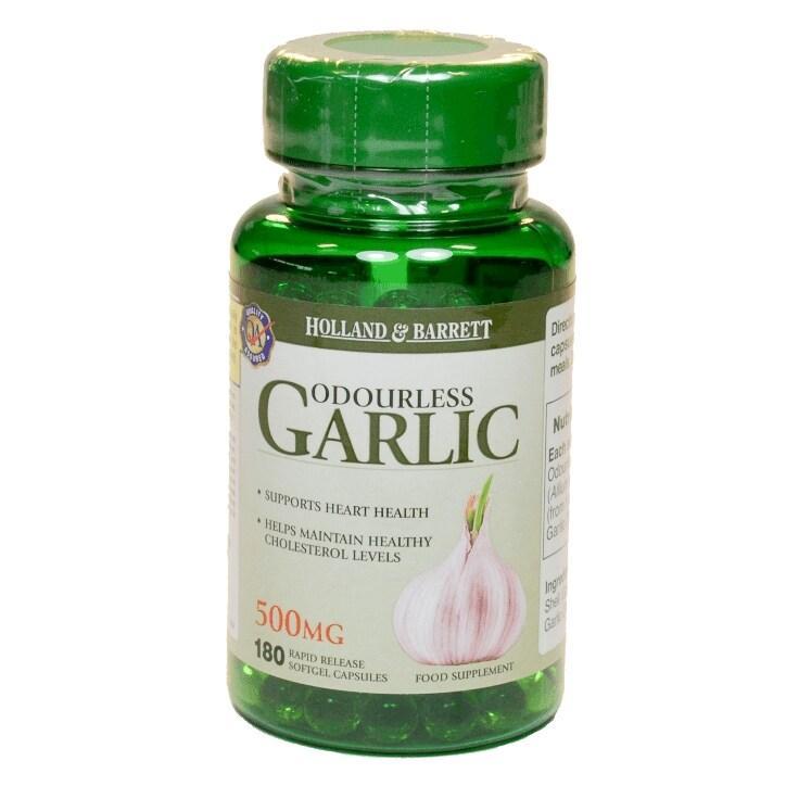Holland & Barrett Odourless Garlic 500mg 180 Capsules - BeesActive Australia