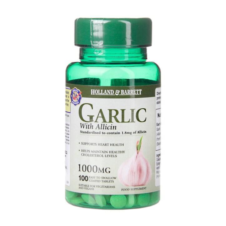 Holland & Barrett Garlic With Allicin 1000mg 100 Tablets - BeesActive Australia